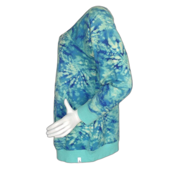 TORRID Active Sweatshirt, 2/2X, Tie-dye, Wide neck/off shoulder, Long sleeves - Picture 7 of 11